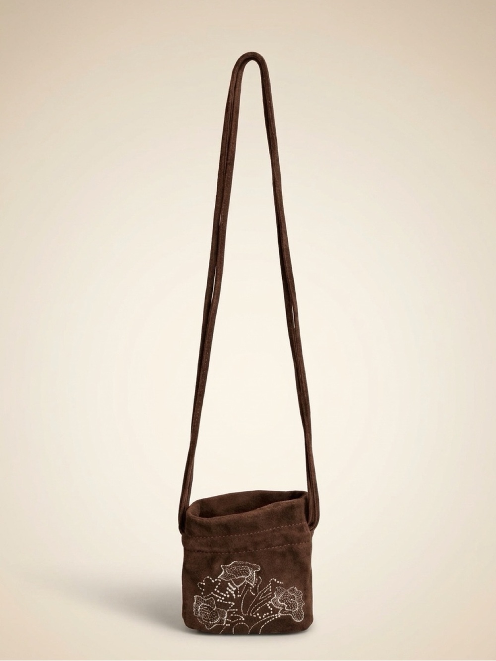 NWT Free People Eden Mini Pouch Bag in Chocolate Brown